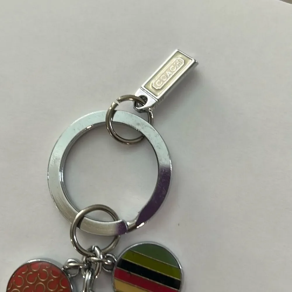 COACH Vintage Dangling Disc Keychain - Picture 3 of 5